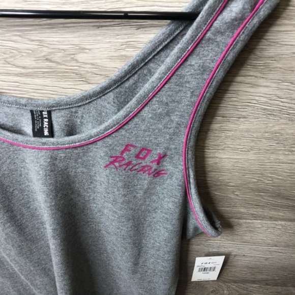 Fox Large Lapped Tank Top Heather Graphite Purple - Picture 2 of 5